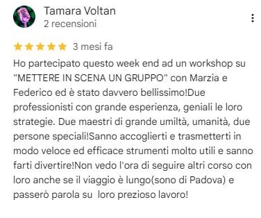 recensione della maestra Tamara che ha trovato le strategie del corso geniali